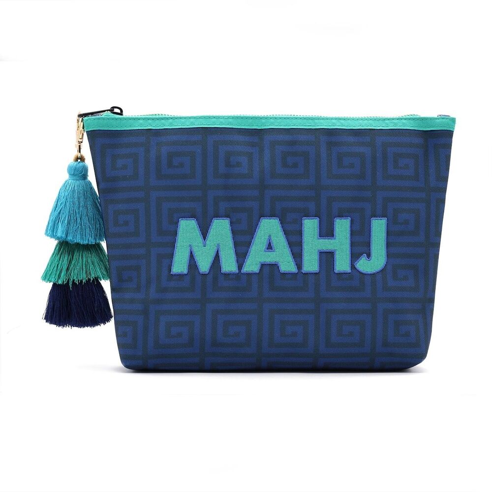 Jonathan Adler x Michaels Bag Mahjong Blue MAHJ Mah Jongg NEW Fast Ship! Limited